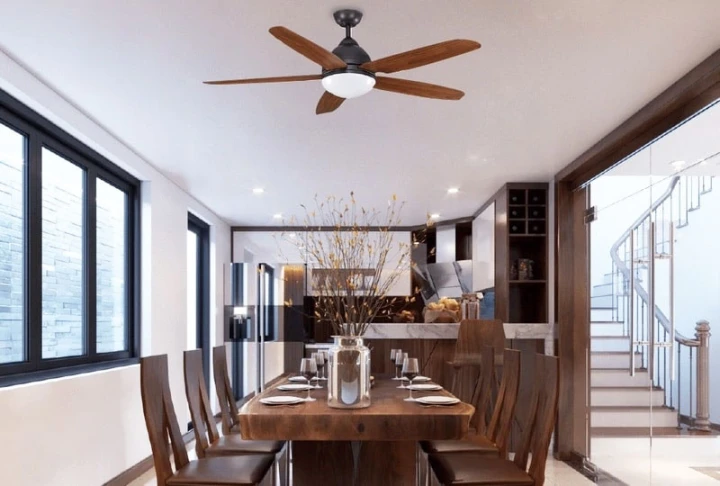 Một số lưu ý khi lắp quạt trần phòng bếp